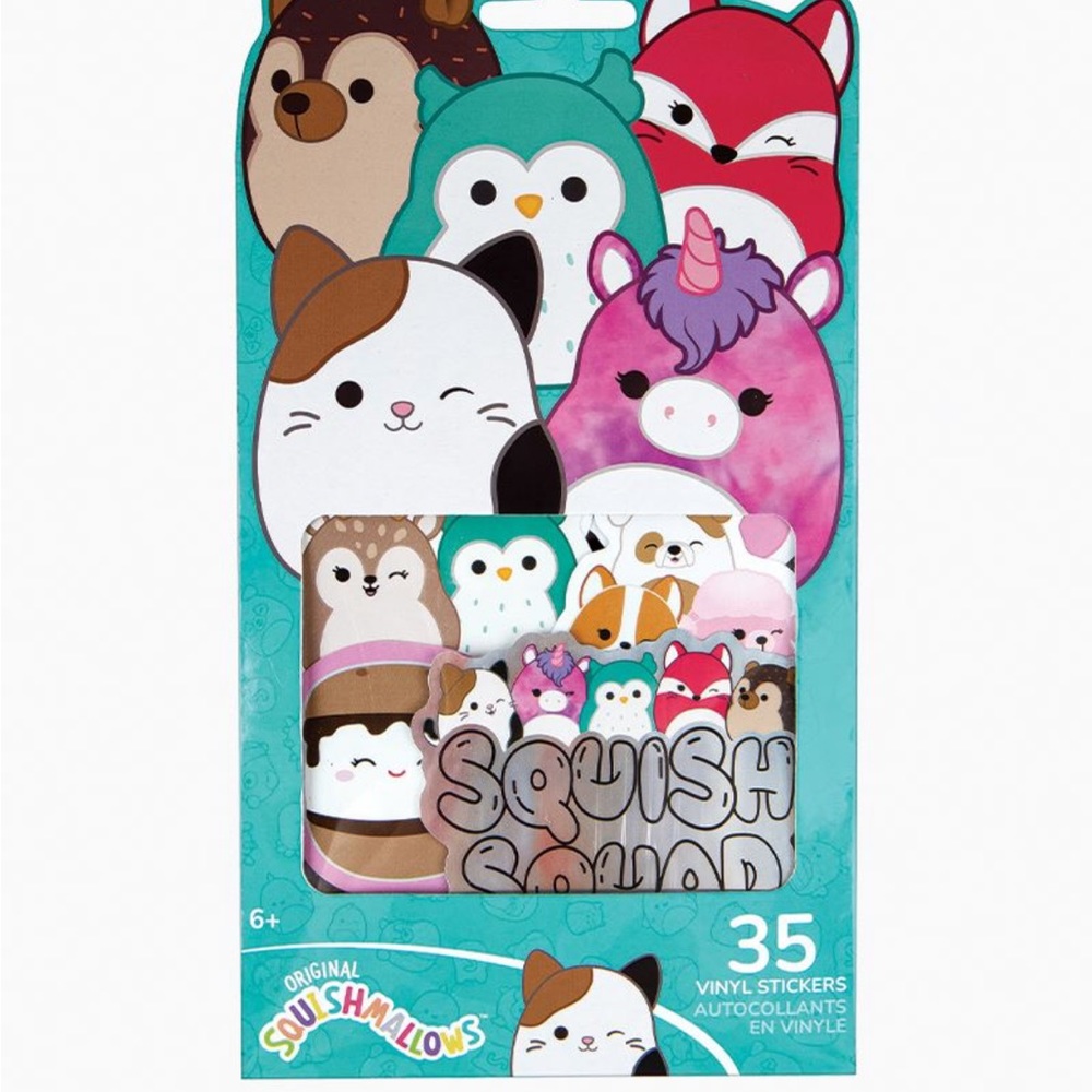 New Squishmallows Vinyl stickers 35 count